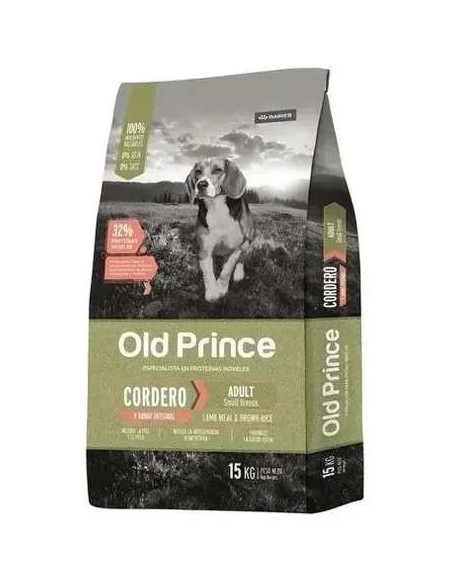 Old Prince Proteínas Noveles - Adulto SMALL - Cordero  x 15 kg.