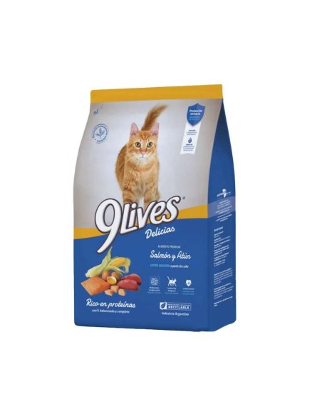 9 Lives Salmon y Atun x 15 kg.