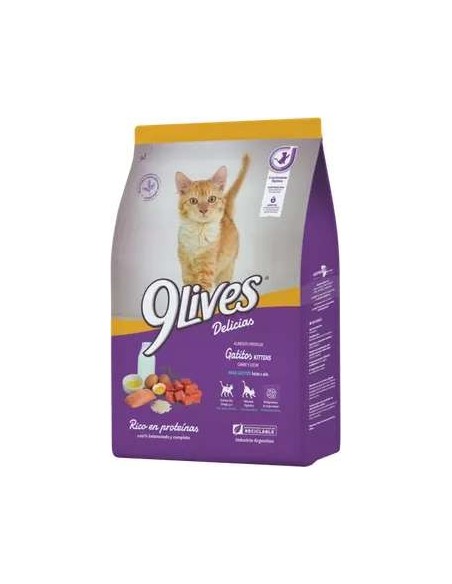 9 Lives Gatitos x 8 kg.