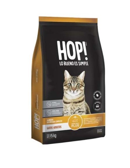 Hop! Gatos adultos x 15 kg.