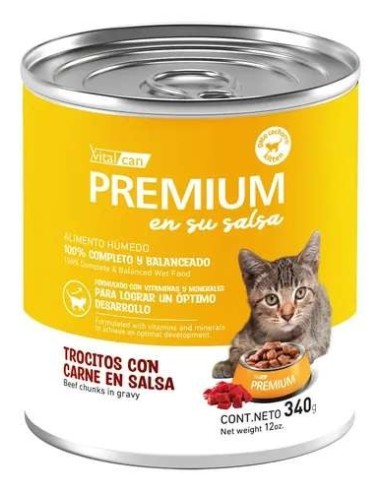 Vitalcan - Latas Pouch Premium cat x 340 grs.