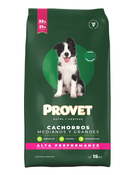 Provet Cachorro - Medianos y grandes x 15 kg.