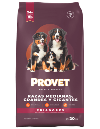 Provet Criadores - Adultos x 20 kg.