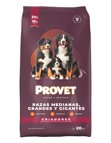 Provet Criadores - Adultos x 20 kg.