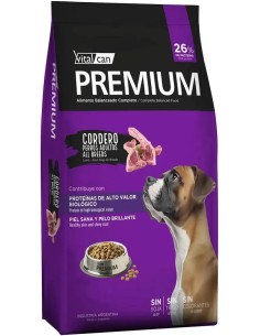Vitalcan Premium - Adultos Cordero x 7,5 kg.